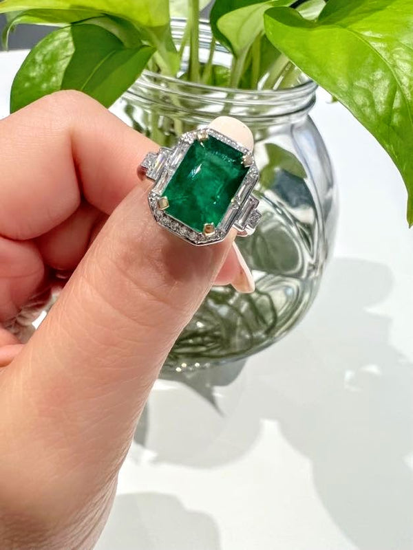 Emerald Diamond Ring