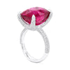 Rubelite Diamond Ring in 18K Gold - SOLD