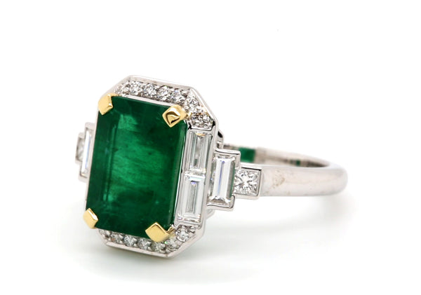 Emerald Diamond Ring