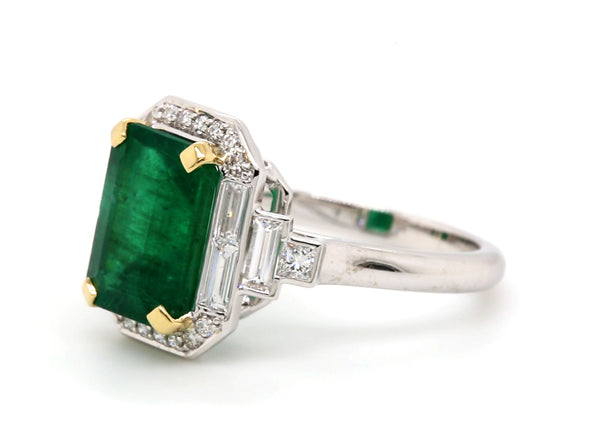 Emerald Diamond Ring