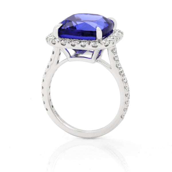 Tanzanite Diamond Ring in 18K Gold - SOLD