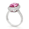 Tourmaline Diamond Ring in 18K White Gold